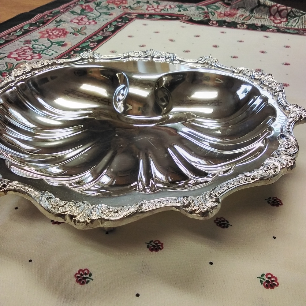 Silver serving dish - Picture 4 of 5